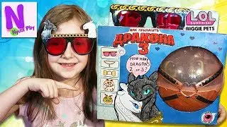 КАК Приручить ДРАКОНА 3! Огромный шар LOL Biggie Pets DRAGON 3! Самодельный ЛОЛ Магнит Драконы