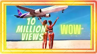 Boeing Plane Landing and Take Off Footage at Maho Beach St. Maarten Aviation Airplane