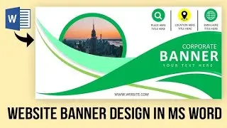 banner design in ms word #mswordforbeginners