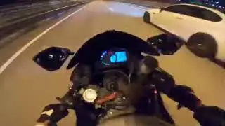 Мотоциклистка словила воблинг в Сочи  / Motorcyclist caught a wobble in Sochi