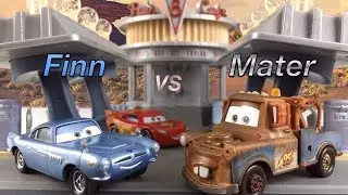 Disney Pixar Cars Fast as Lightning - Finn Stage 1/4 vs Mater, Fillmore, Flo