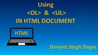 USING OL AND UL IN HTML
