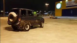 Уаз 3160, снег, дрифт