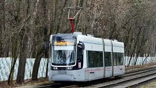 Поездка на трамвае 71-414 (Pesa Fokstrot) №3509 №28 Проспект Маршала Жукова-м.Сокол