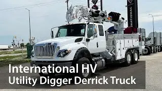 International HV Utility Digger Derrick Truck | Maxim Truck & Trailer