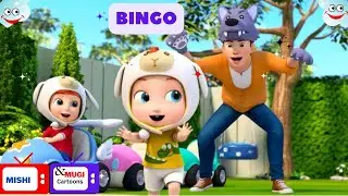 Bingo And JoJo After Playing Taking Bath Nursery Rhymes Kids Songs #mishiandmugicartoons