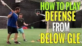 How to Play Lacrosse Defense from Behind The Goal / Below GLE
