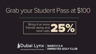 Students passes at Dubai Lynx Festival