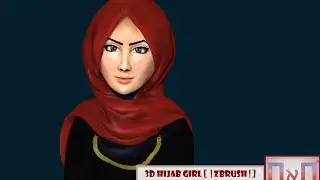 [ Digital Sculpting ] Zbrush TimeLapse : Hijab Girl  | + 3ds Max To Create The Hijab