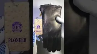 Перчатки Ploneer из кожи ягненка с подкладкой из черного меха кролика