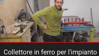 Collettore in ferro per l'impianto di riscaldamento