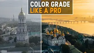 How to COLORGRADE Drone Footage WITHOUT using LUTS!