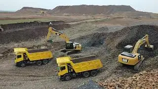 || TATA  PRIMA 2530 Mining Machinery Biggest Cat 320d3 Excavator ||