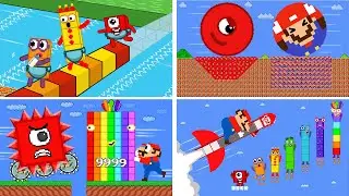 Funniest Mario, Numberblocks 1-10 mix level up | videos ALL EPISODES (Season 10) | Game Animation