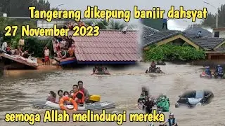 Tangerang berduka,banjir dahsyat menenggelamkan segalanya