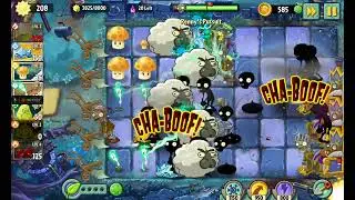 Тросник молния vs Гаргантюа 8 уровня! Plants Vs zombies 2