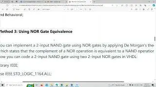 Describing Fundamental Logic Gates in VHDL