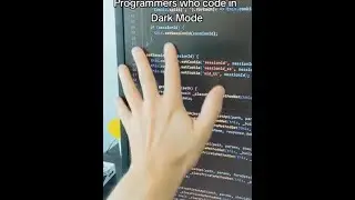 Send that to a programmer who uses light mode! 