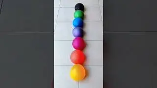 Popping 7 Metalic Balloons Reverse Video Asmr