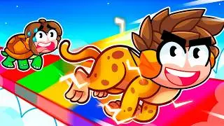 Correndo 2.124.987 metros como o Animal MAIS RÁPIDO do Roblox