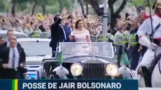 Momento da posse do Jair Bolsonaro