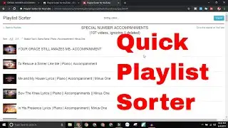 How To Sort Playlist Content in Alphabetical Order | Playlist Sorter