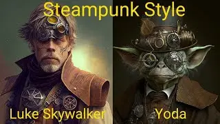Star Wars Light Side in Steampunk Style