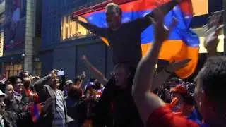 Danish fans celebrate with us