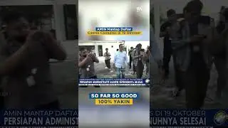 AMIN mendaftar ke KPU tanggal 19 Oktober 2023.