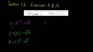 Graphs - Section 1.2 Example Exercises 11 & 12