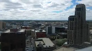 ROYALTY FREE Downtown Grand Rapids Michigan Time Lapse Stock Footage