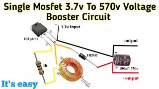 DIY 3.7V to 570V Voltage Booster Circuit | LED Tester | Altum Designer