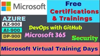 AZURE Free Certifications // Microsoft free Training and  exam VOUCHER // MS Virtual Training days