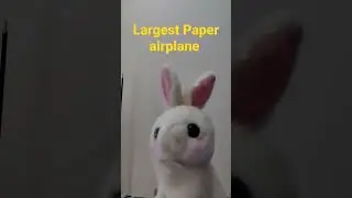 Largest Paper airplane ✈️#shortvideo #ashadiee #globalmindsetuniversity #vlog #technology