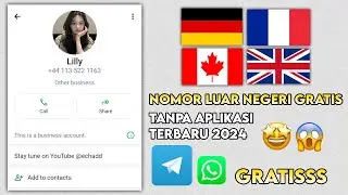 Cara Buat Nomor Luar Negeri Gratis Terbaru 2024 - Nomor Virtual UK Germany France Canada Gratis