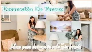 Como Decorar Una Sala Pequeña🪴 | IDEAS PARA DECOR SALA PEQUEÑA | Decoración De Verano 2022 🌞