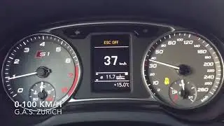 Audi S1 Sportback 2.0 TFSI 230 PS Quattro 0-100 km/h acceleration