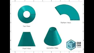 Solidworks Exercise I How to Make Cone in Solidworks I Sheet Metal Opertaion I Sheet Metal Flattern