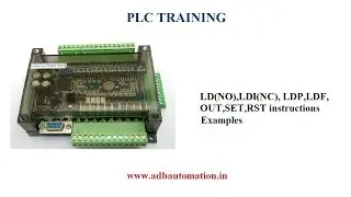 PLC TRAINING – PART 4 – NO NC OUT SET RESET instructions example program in  GX WORKS2 SOFT