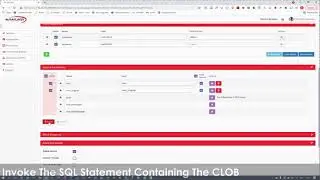 DB Service which invokes an SQL Statement that includes a CLOB or BLOB
