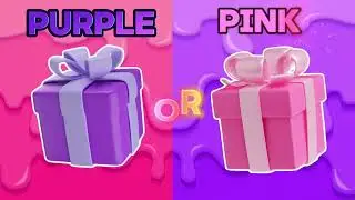 Choose your gift / pink or purple 