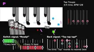 Tap Troupe explained [Rhythm Heaven Fever]