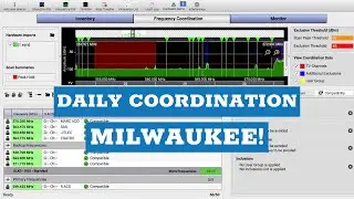 Daily RF Coordination Milwaukee with Nicholas Radina using Shure Wireless Workbench!