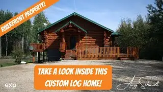 A Glimpse Inside a Stunning Log Home by the River