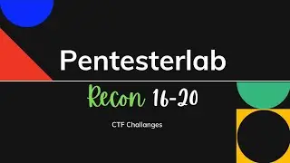PentesterLab Recon Challanges From 16-20 | CTF |