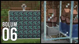 OTOMATİK SINIRSIZ KÖYLÜ ve FENA ELMAS! | Minecraft: Modsuz Survival | S9 Bölüm 06