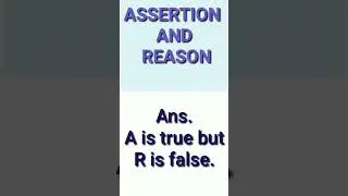 assertion reason questions answers/ 