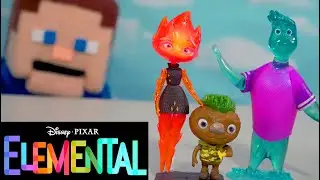 Disney's Elemental PIXAR Movie TOYS!!! Storytellers Figure Set Unboxing!