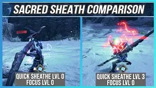 MHR Sunbreak SACRED SHEATH Comparison w/ Quick Sheath and Focus