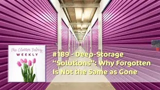 Deep-Storage “Solutions”: Why Forgotten Is Not the Same as Gone - The Clutter Fairy Weekly 